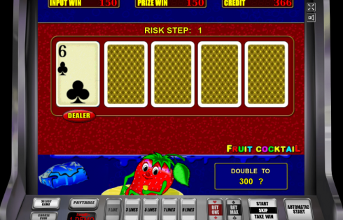 Игровой автомат Fruit Cocktail - хорошие выигрыши для игроков казино Вулкан Вегас
