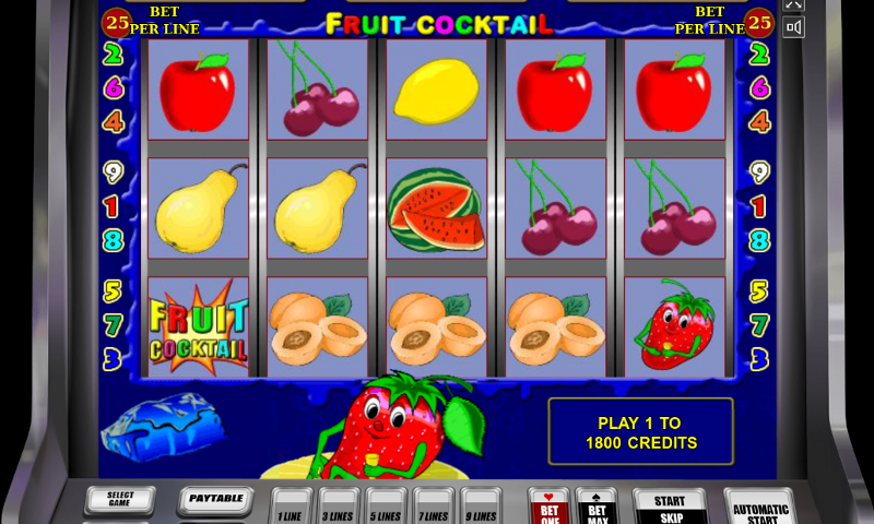 игровой автомат клубнички fruit cocktail