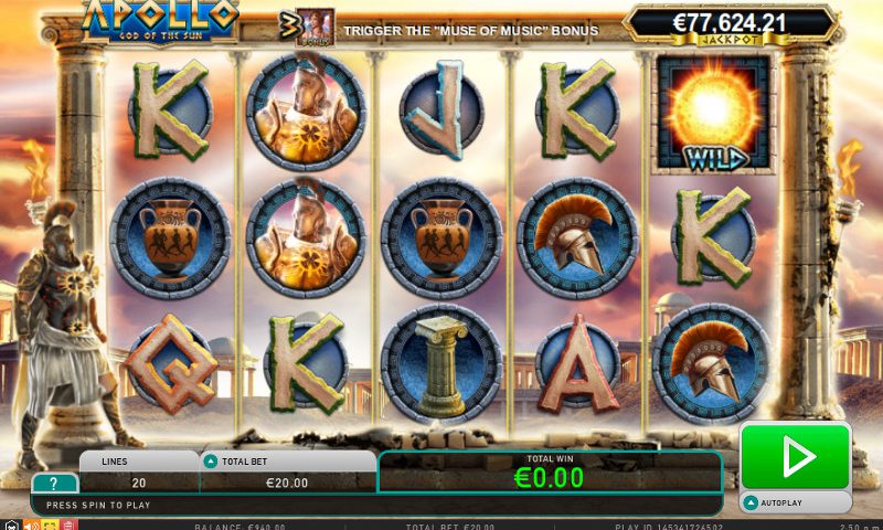Игровой автомат Apollo God of the Sun — за древними богатствами в онлайн казино Вулкан Россия