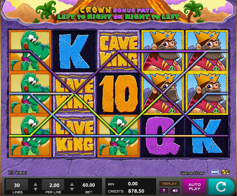 Игровой автомат Cave King - доисторические сокровища в казино Admiral