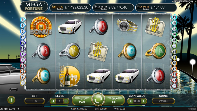 Игровой автомат Mega Fortune – роскошные призы и бонусы в казино Вулкан