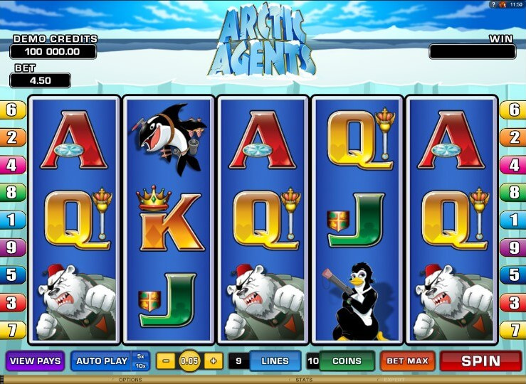 Игровой автомат Arctic Agents - несметные сокровища Арктики в казино Корона