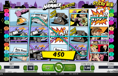 Игровой автомат Jack Hammer - немалые выигрыши в казино Вулкан 24