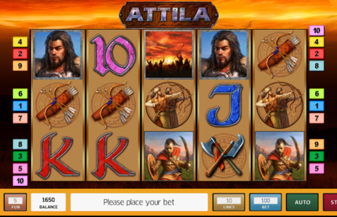Игровой автомат Attila - стань завоевателем слотов в казино Вулкан 24