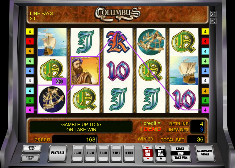 Игровой автомат Columbus - богатства мореплавателя только в казино Вулкан
