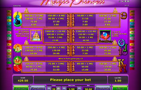 Игровой автомат Magic Princess - легкий ввод и вывод средств в Вулкан Платинум