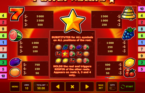 Игровой автомат Power Stars - шикарные выигрыши в казино Вулкан Гранд
