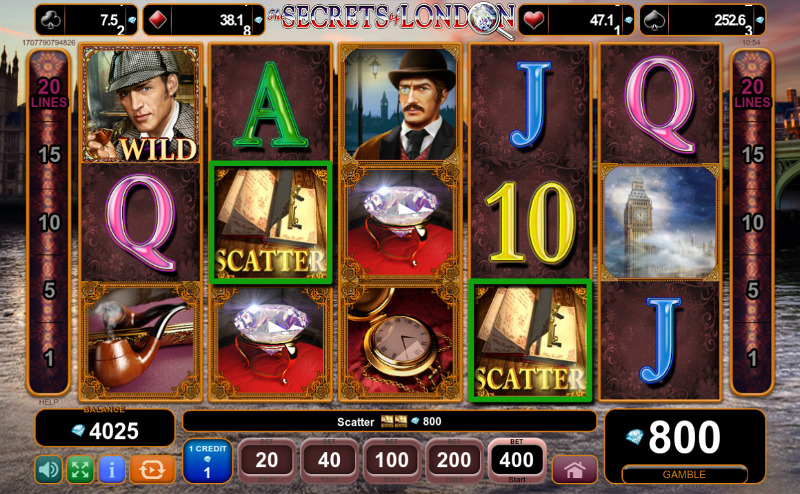 Игровой аппарат The Secrets of London - один из лучших игровых автоматов Вулкан казино