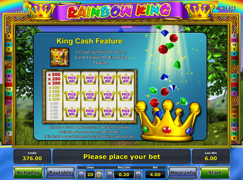 Игровой автомат Rainbow King - топ слоты от Novomatic в онлайн казино Вулкан Платинум