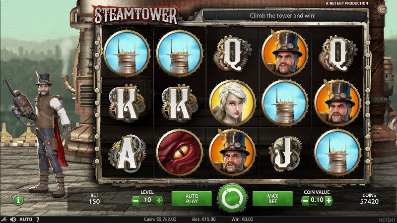 Игровой автомат Steam Tower – скачать Вулкан казино и играй в любимые слоты NetEnt