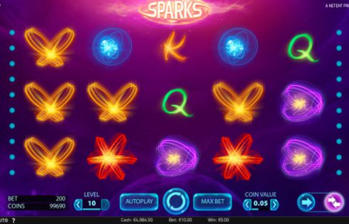 Игровой автомат Sparks - в Вулкан Платинум казино играть в щедрые аппараты от НетЕнт